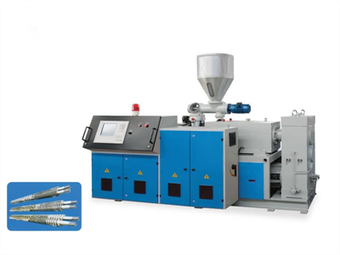 Keilulaga tvíburaskrúfa extruder